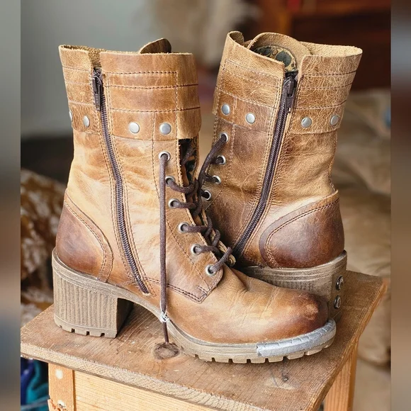 Fly London Women's Lask Mid-Calf Combat Boots - Picture 2 of 10